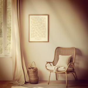Aquarelle Automne n°1 peinte à la main, création artisanale poétique et style bohème