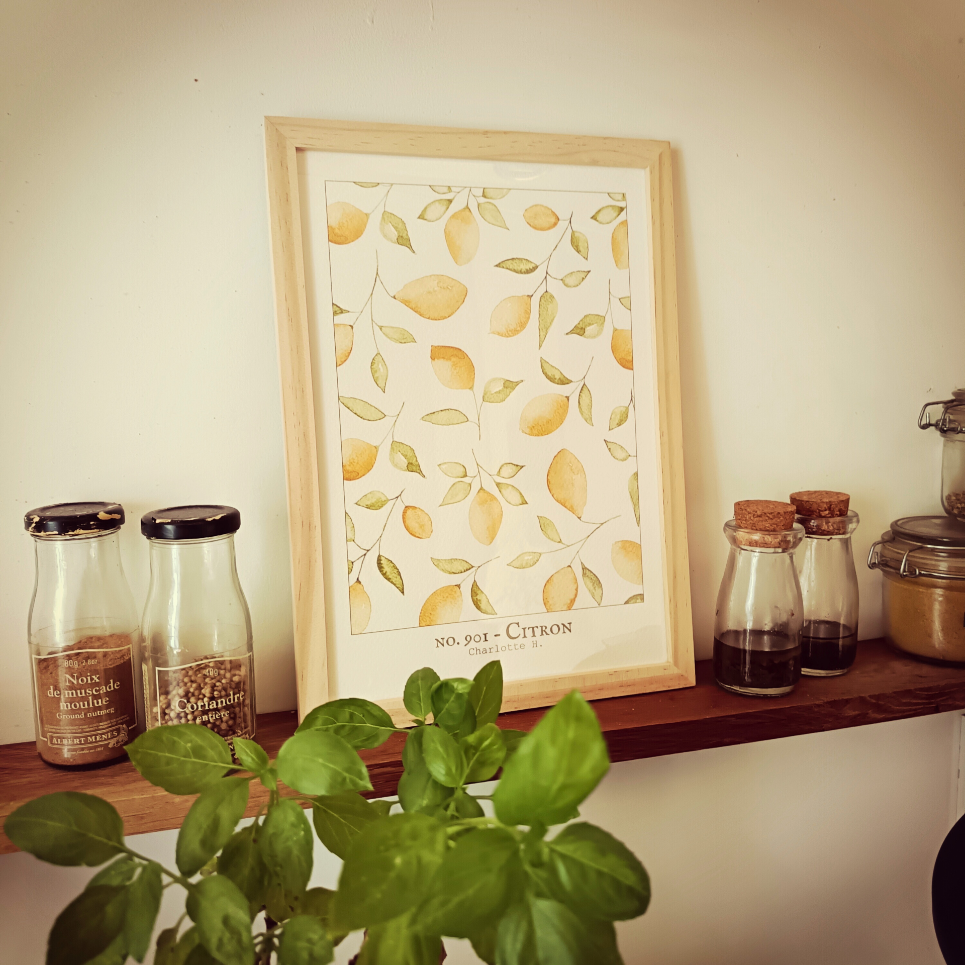 Un citron éclatant en aquarelle illumine cette affiche, apportant fraîcheur et gaieté à votre intérieur tout en évoquant la douceur d’un matin ensoleillé