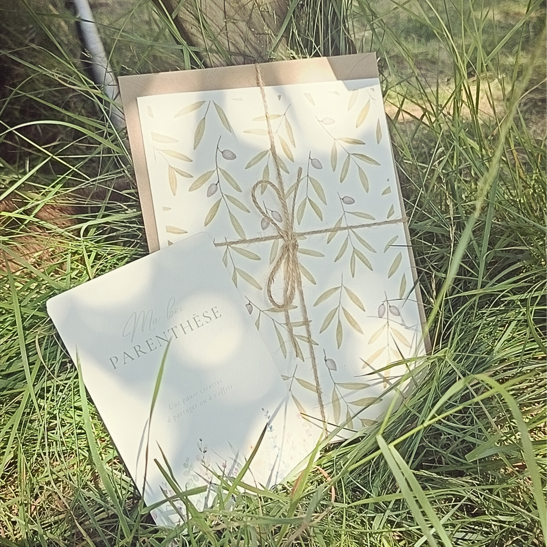 Carte Olivier imprimée, parfaite pour offrir, décorer ou envoyer à un proche, avec un design raffiné et nature