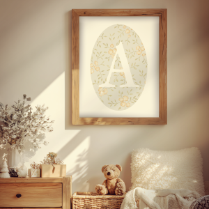 Monogramme personnalisé – aquarelle personnalisée artisanale, idée cadeau unique