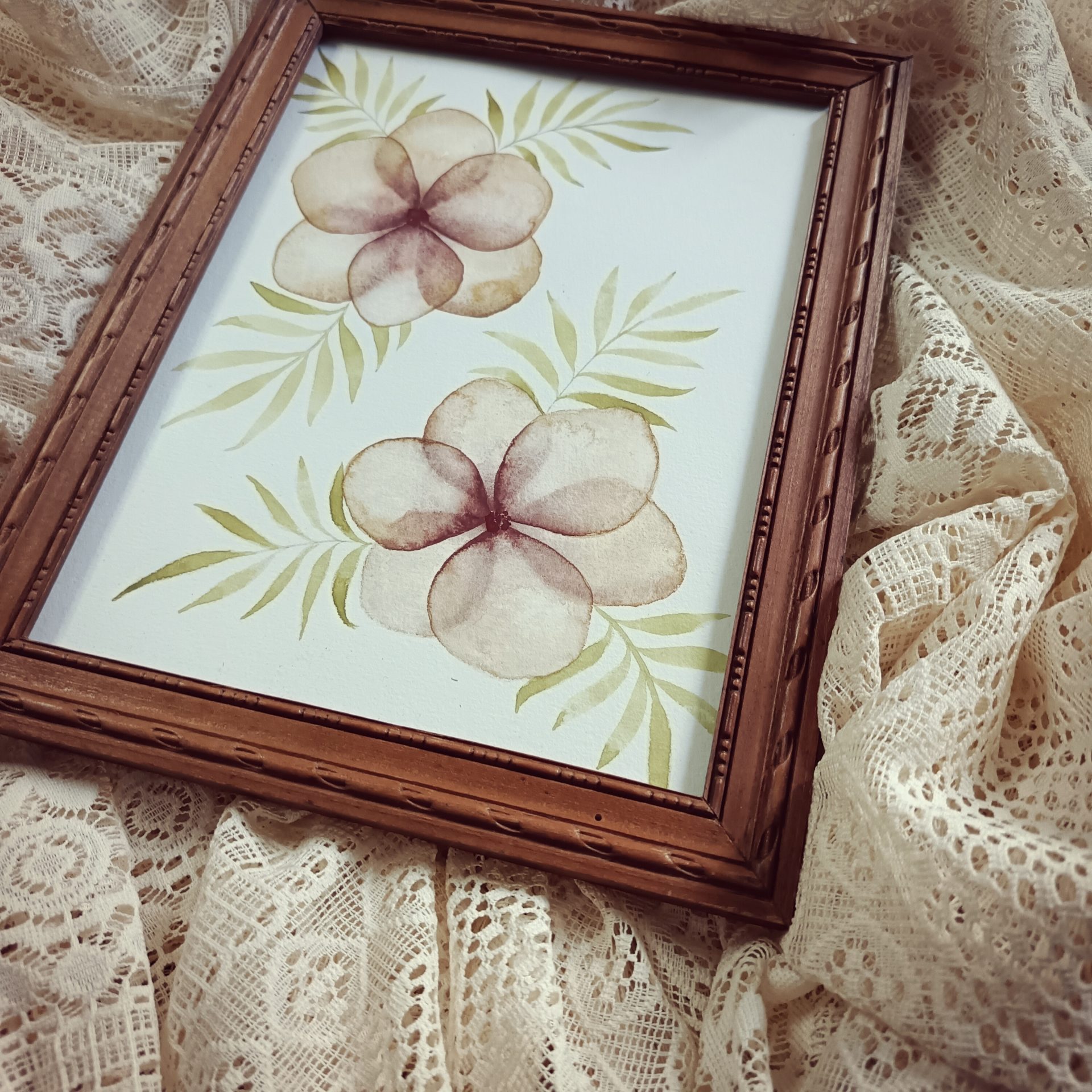 Aquarelle originale <BR> Demoiselle Clémence – Image 2