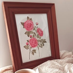 Aquarelle originale <BR> Demoiselle Clarisse