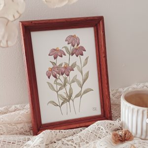 Aquarelle originale <BR> Demoiselle Garance