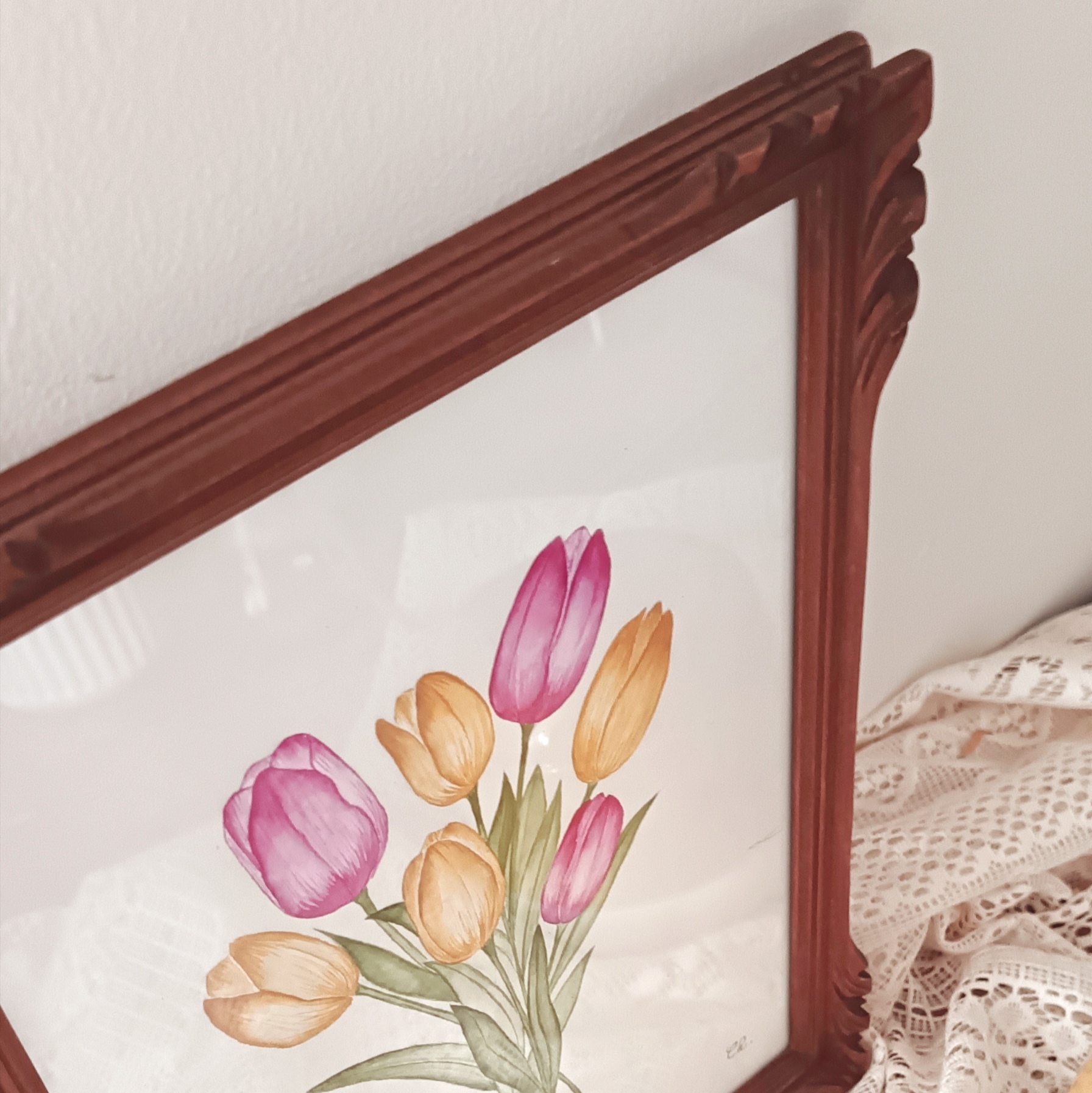 Aquarelle originale <BR> Demoiselle Victoria – Image 2