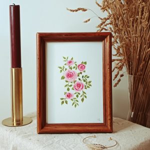 Aquarelle originale <BR> Demoiselle Louise