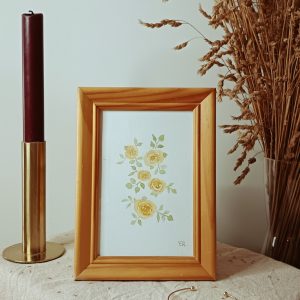 Aquarelle originale <BR> Demoiselle Lucie