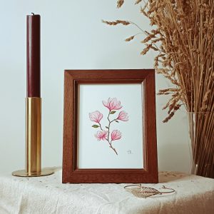 Aquarelle originale <BR> Demoiselle Antoinette