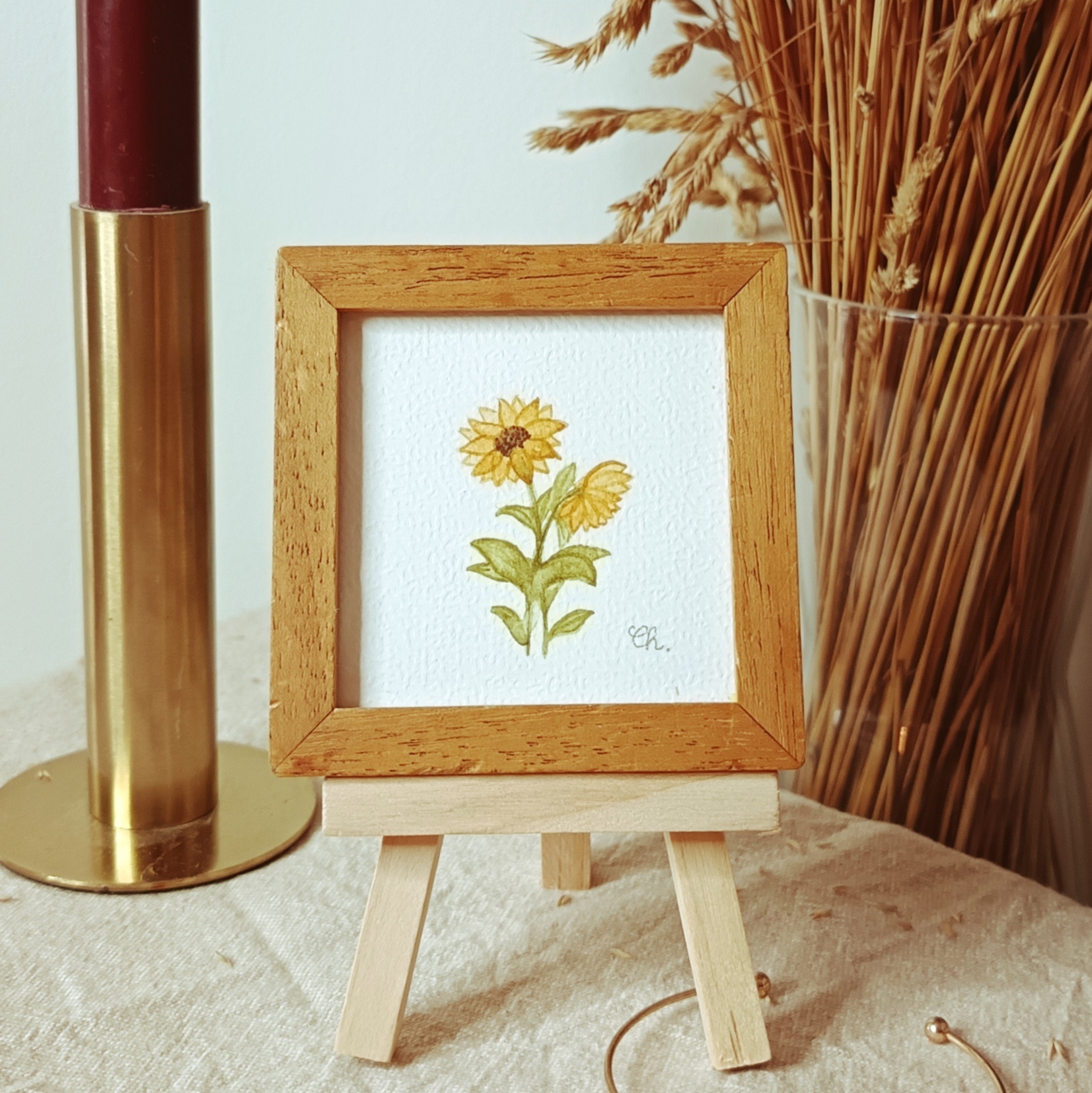 Aquarelle originale <BR> Miss Amélie