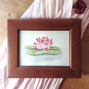 Aquarelle originale <BR> Demoiselle Agnès