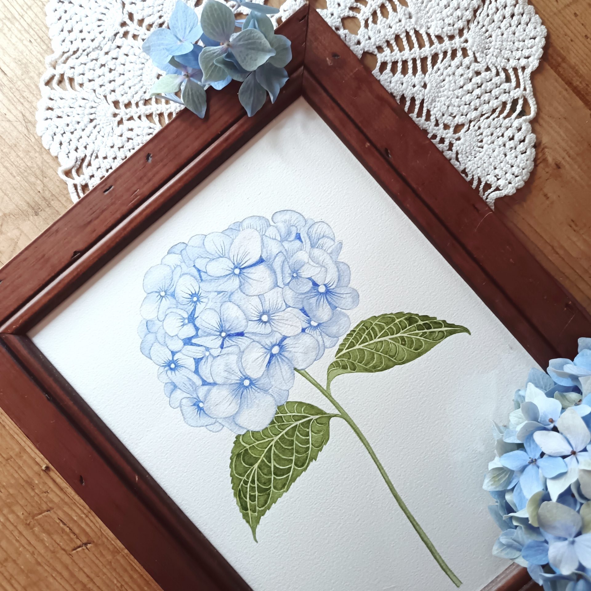 Aquarelle originale <BR> Demoiselle Aloïse – Image 2